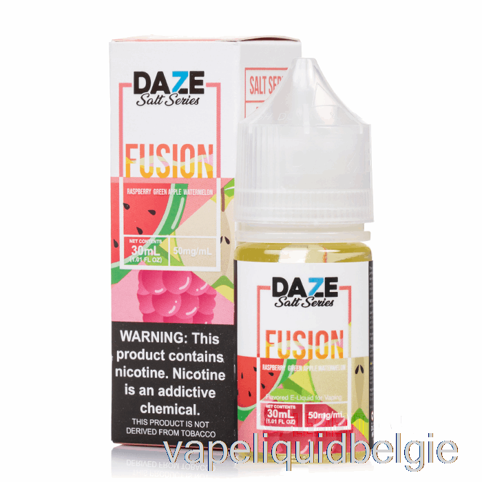 Vape Vloeistof Framboos Groene Appel Watermeloen - 7 Daze Fusiezout - 30ml 30mg